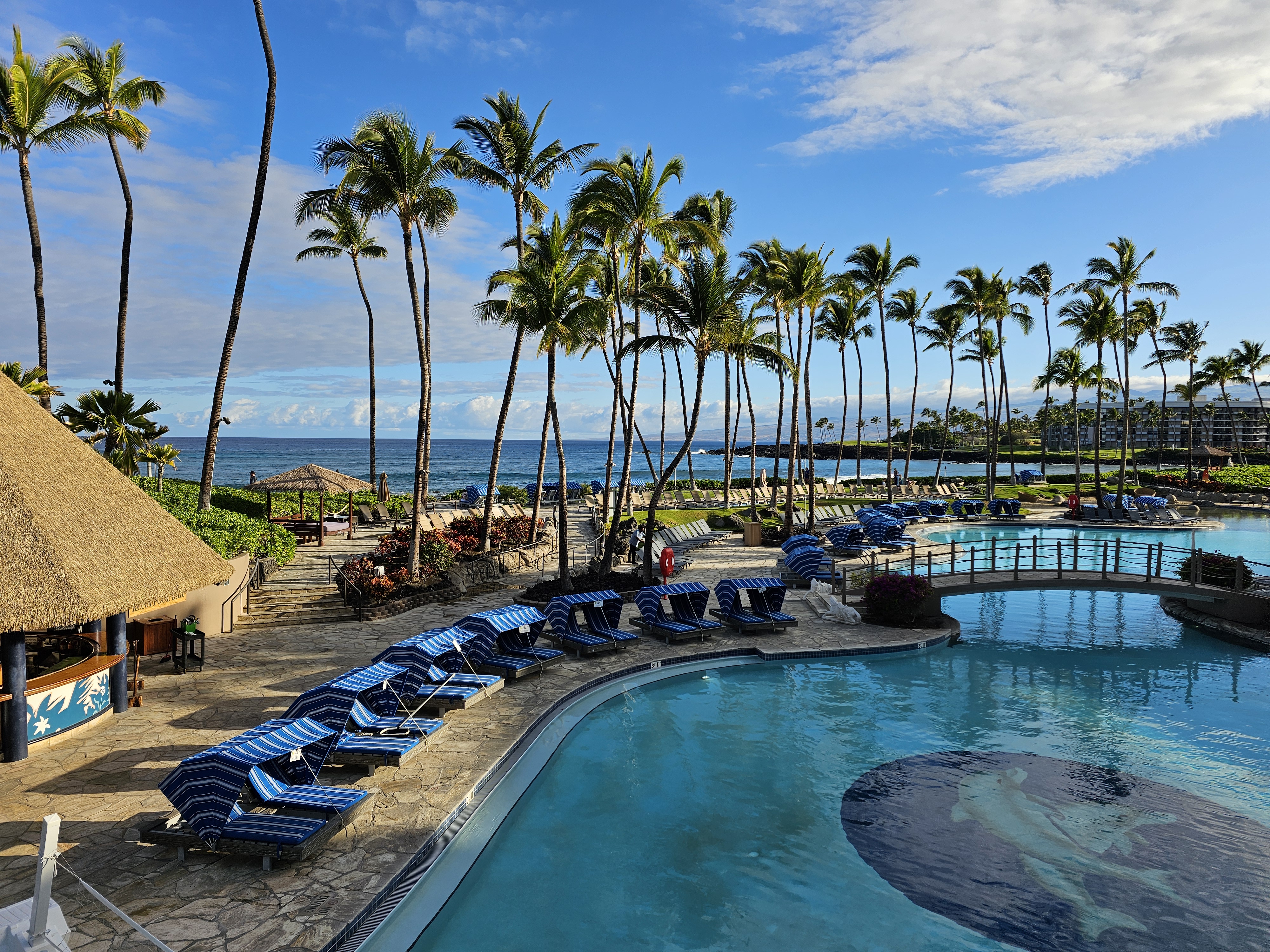 All-inclusive resort pool and grounds