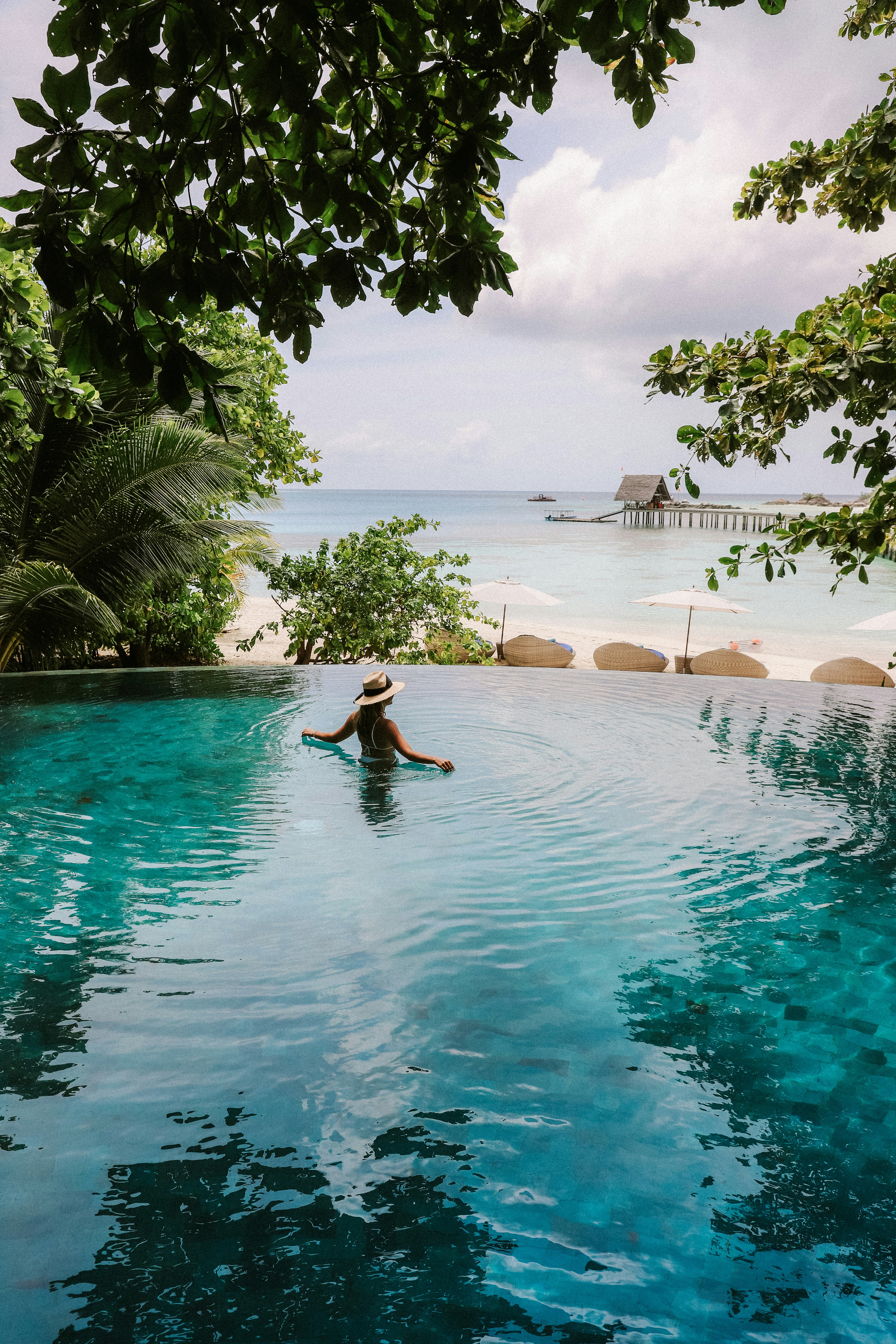 Solo traveler enjoying a scenic travel destination